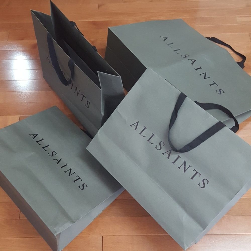 Allsaints Designer Paper Bags (4 Pieces)